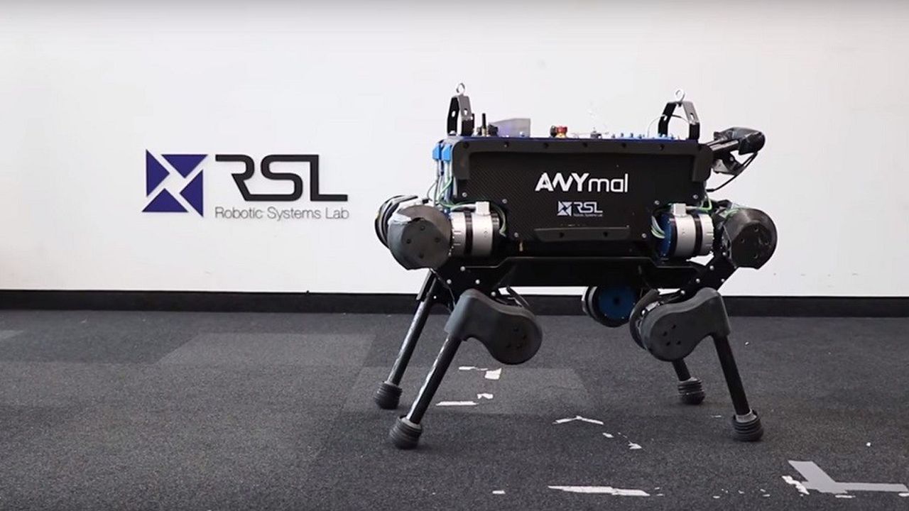 ANYmal est un robot qui a appris à se déplacer grâce à un processus novateur mêlant monde virtuel et monde réel.