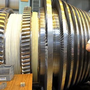 Atelier de montage des turbines à vapeur Alstom Power, désormais propriété de General Electric