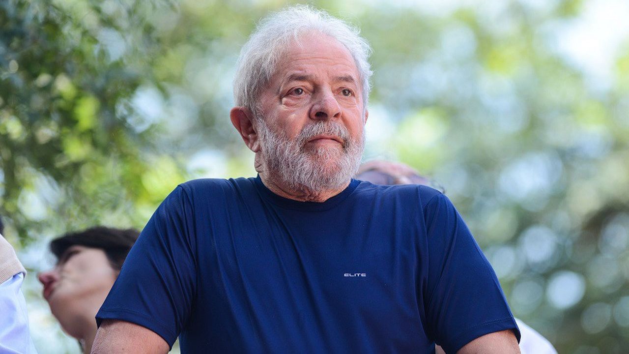 Luiz Inacio Lula da Silva, en avril 2018, avant son incarcération à la suite d'une première condamnation