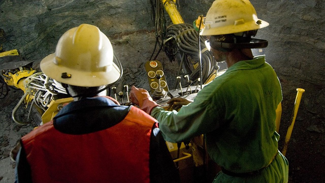 Dans la mine souterraine de Kamoto en République démocratique du Congo (RDC), gérée par une filiale de Glencore.