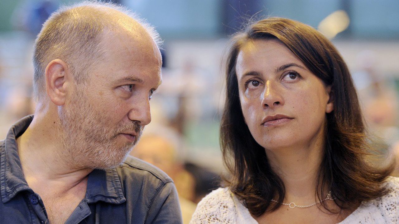 Denis Baupin et Cécile Duflot lors des Journées d'été d'EELV en 2011.