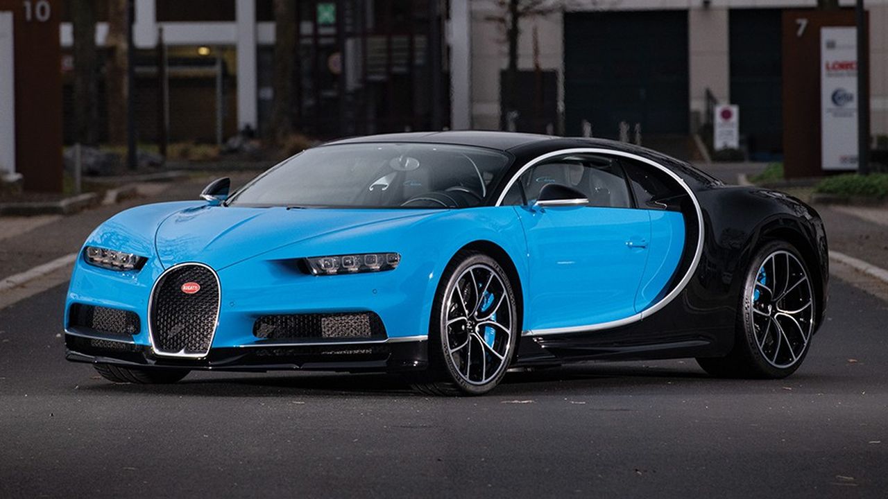Cette Bugatti Chiron de 2017 avait été adjugée 3,32 millions d'euros par RM Sotheby's l'an dernier.