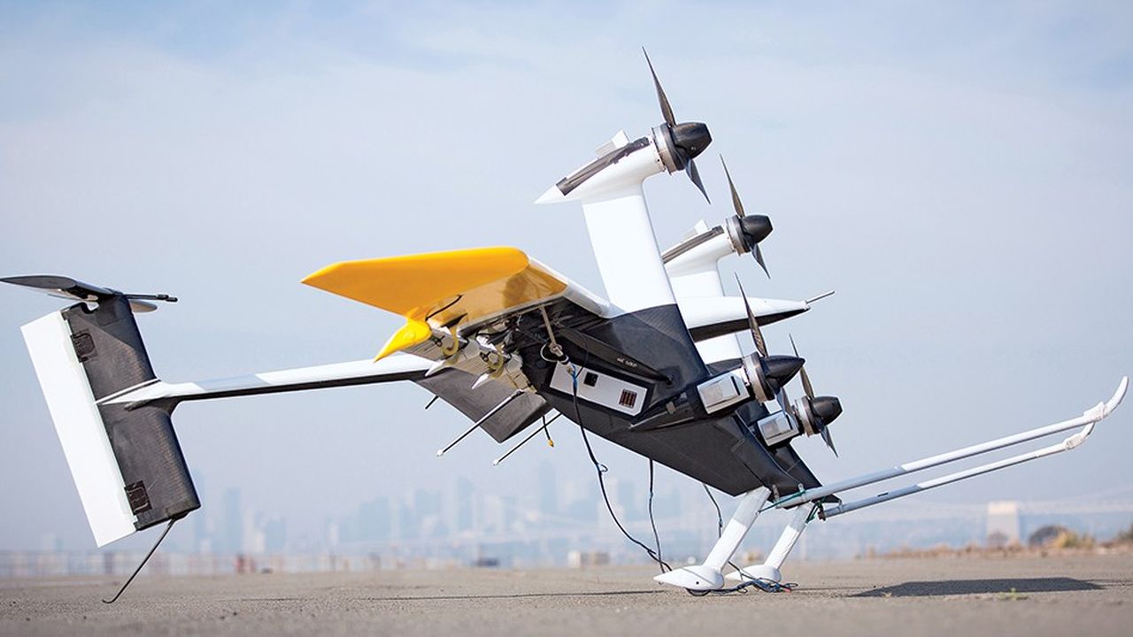 La start-up Makani Power, rachetée par Alphabet en 2013, a conçu des cerfs-volants géants équipés de petites éoliennes.