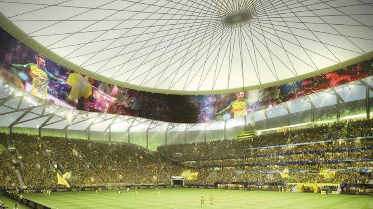 Le nouveau stade de Nantes se voulait spectaculaire.