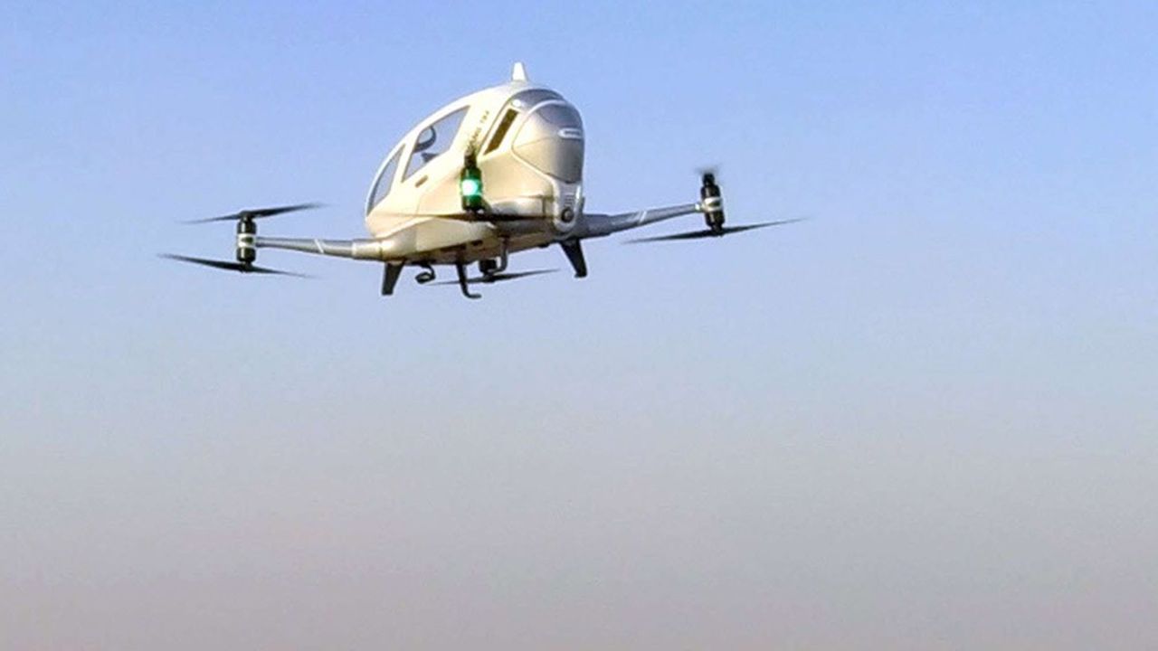 Le Chinois Ehang va installer à Lyon son premier centre européen de recherche et développement de drones taxis.