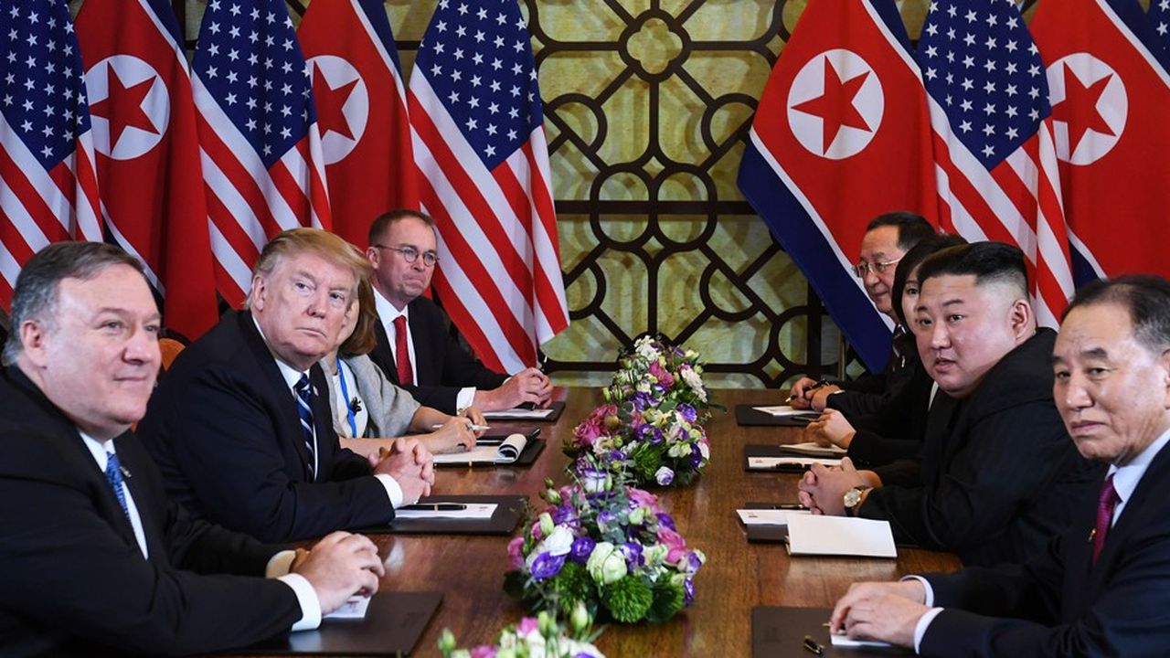 Des journalistes américains ont pu lancer directement des questions au leader nord-coréen, qu'il est habituellement impossible d'approcher
