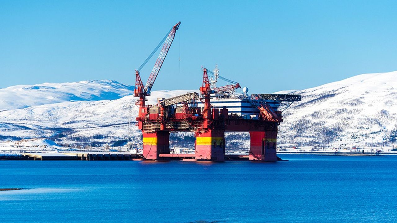 Une plateforme pétrolière en Norvège