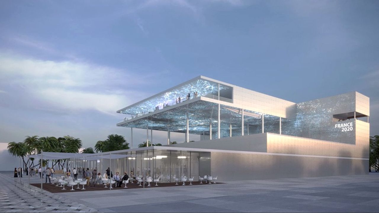 « Le Pavillon France vient fusionner la matière et la lumière », a indiqué l'architecte Jean-Luc Perez.