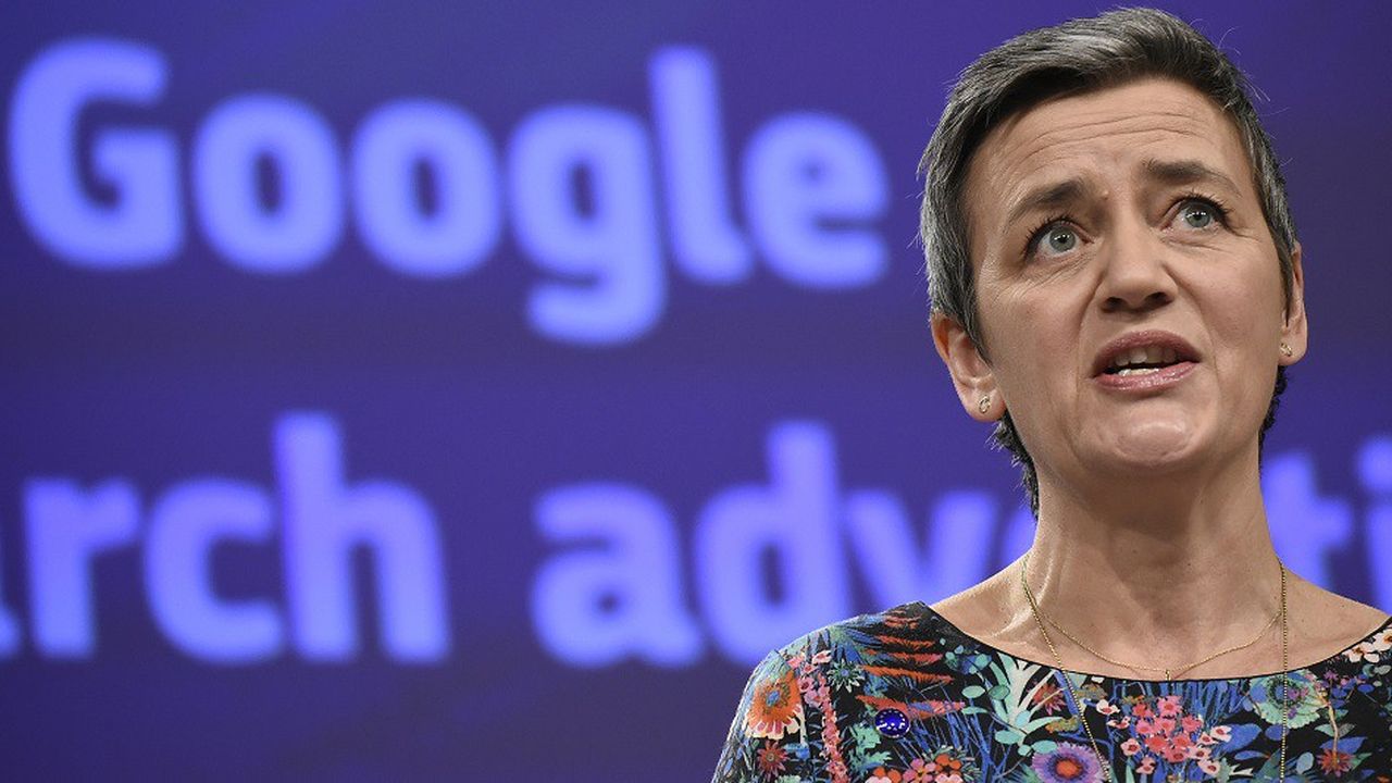 « Google a imposé des restrictions contractuelles anticoncurrentielles aux sites Web tiers », a estimé la commissaire européenne à la Concurrence, Margrethe Vestager.