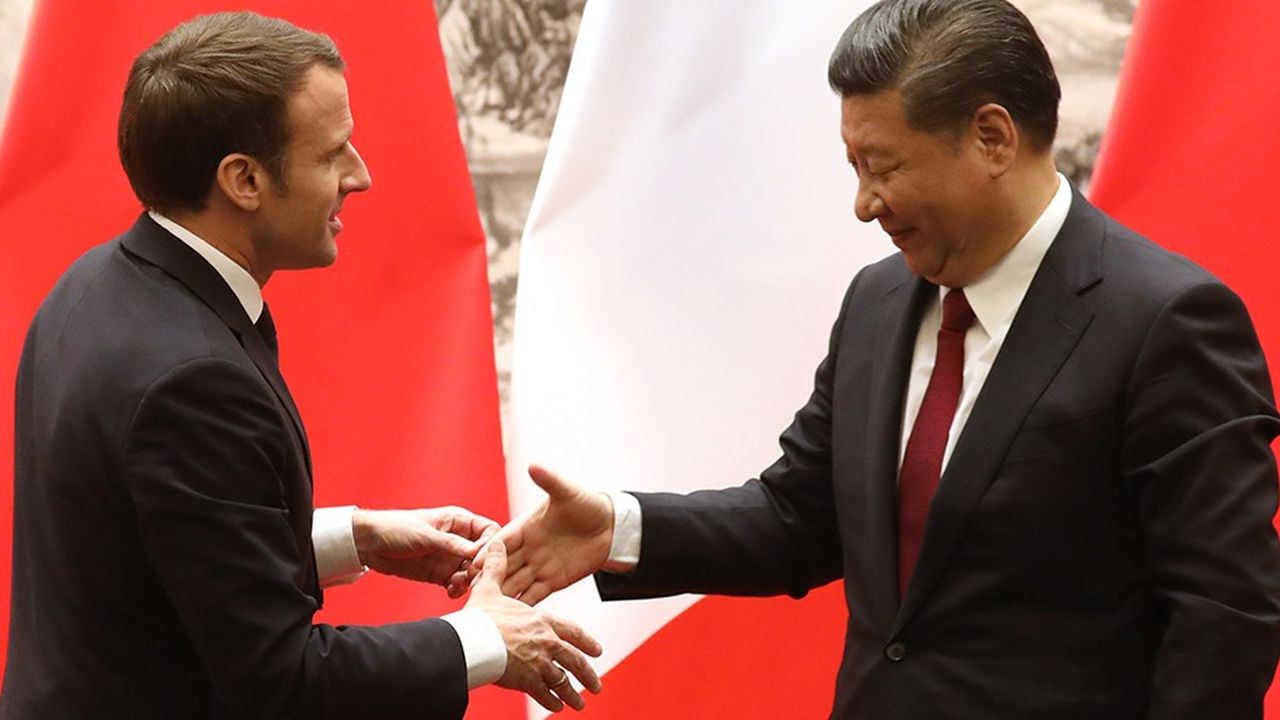 En janvier 2018, lors de la visite d'Emmanuel Macron en Chine.
