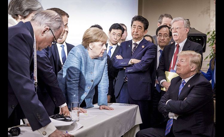 Rapport de force au sommet du G7 au Canada