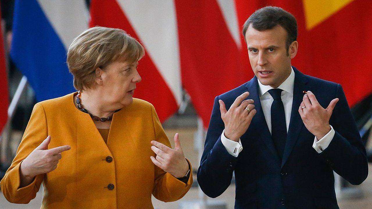 Angela Merkel et Emmanuel Macron lors du sommet européen du 22 mars 2019 à Bruxelles