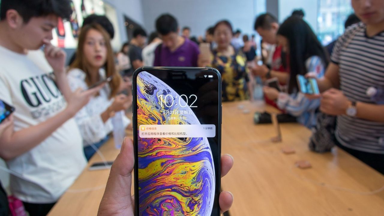 Dès lundi, les prix des différents iPhone X, iPhone 8 et iPhone 7 s'affichaient en baisse de 300 à 500 yuans (40 à 66 euros) sur le site Internet chinois du fabricant.