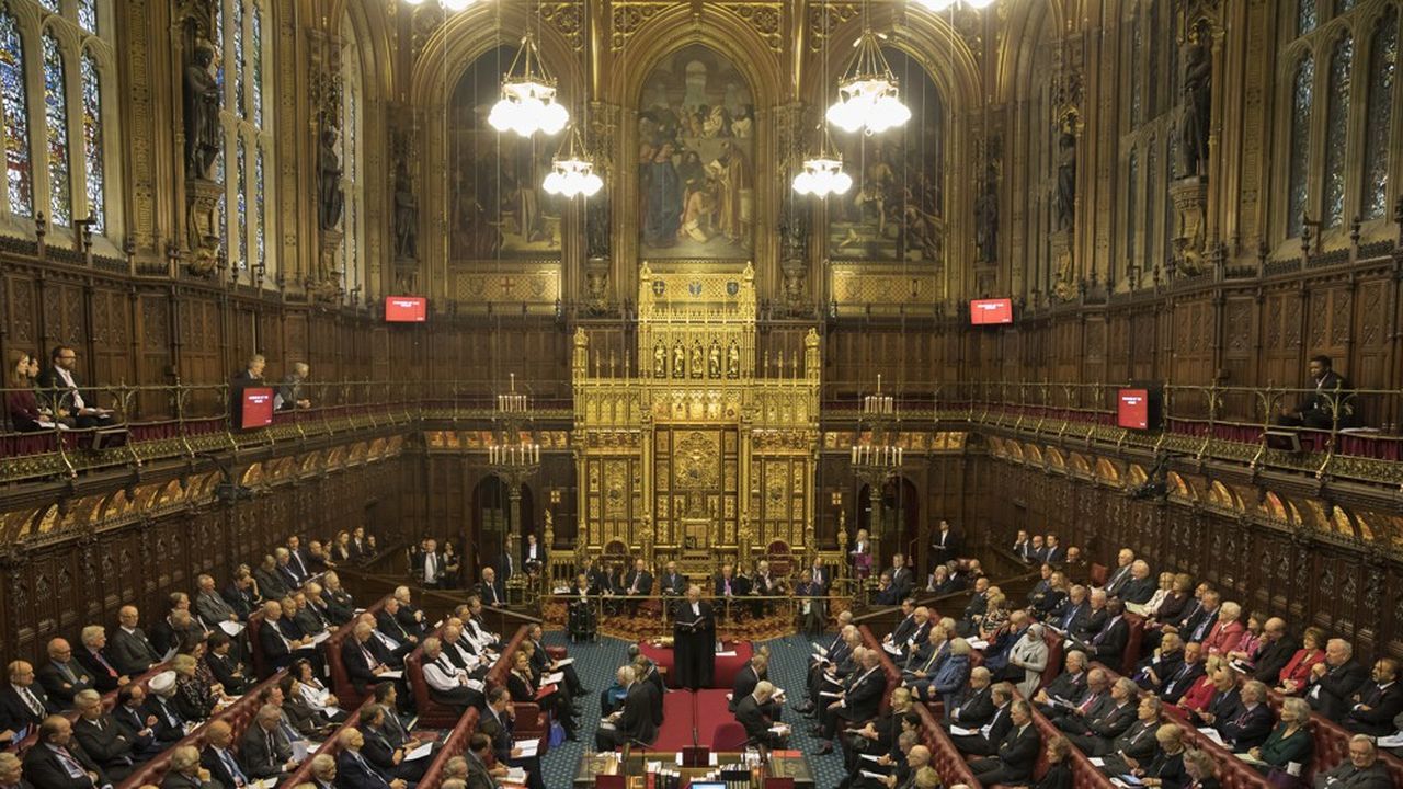 BRITAIN-POLITICSAprès toute une journée passée à en découdre, les Lords s'attendaient jeudi à ferrailler encore toute la nuit sur une proposition de loi qui pourrait bien changer la face du Brexit.