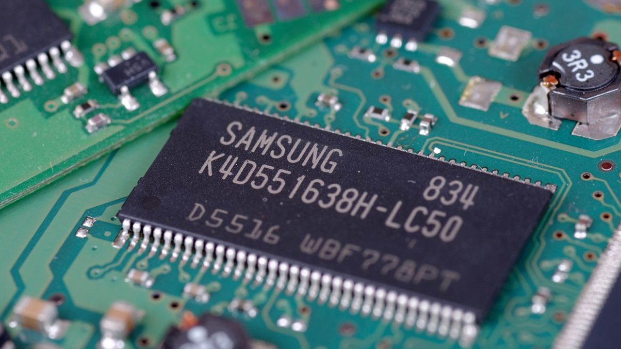 Samsung veut devenir un leader mondial dans les puces mémoires et les puces logiques.