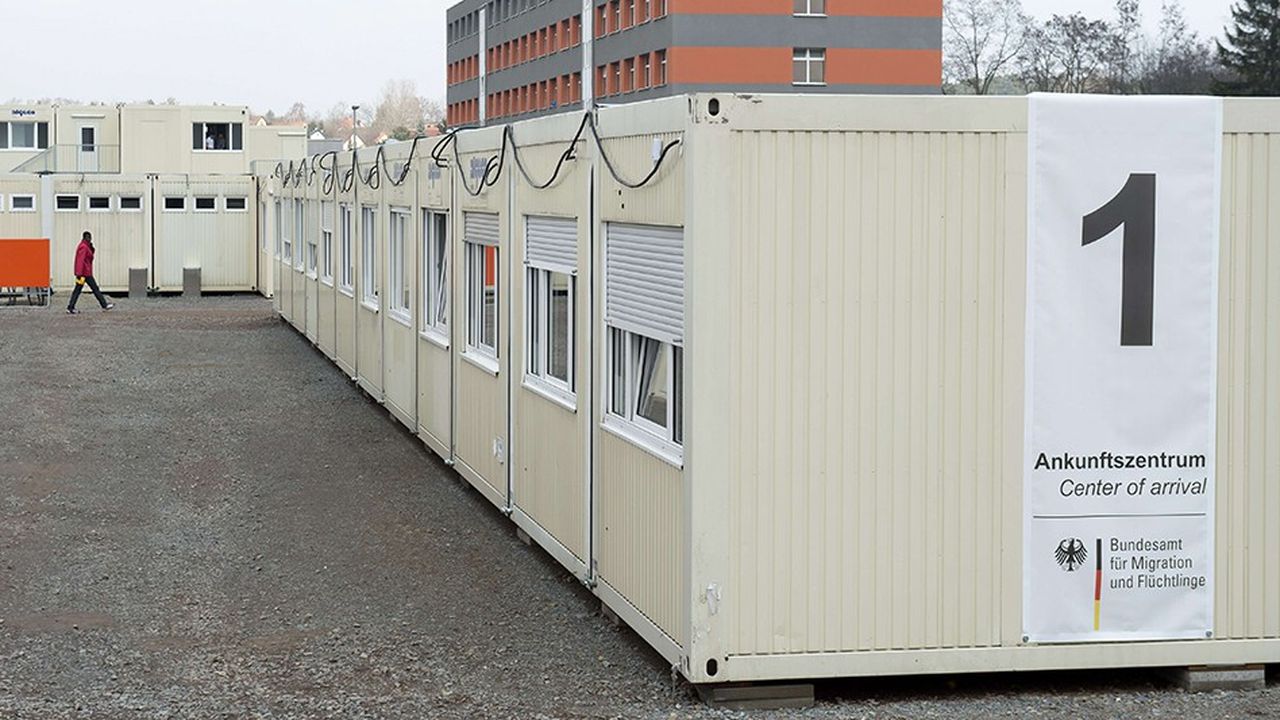 Un centre pour demandeurs d'asile, inauguré en Allemagne à Halberstadt en mars 2016.