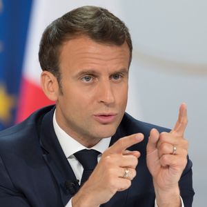 Emmanuel Macron lors de sa conférence de presse le 25 avril 2019.