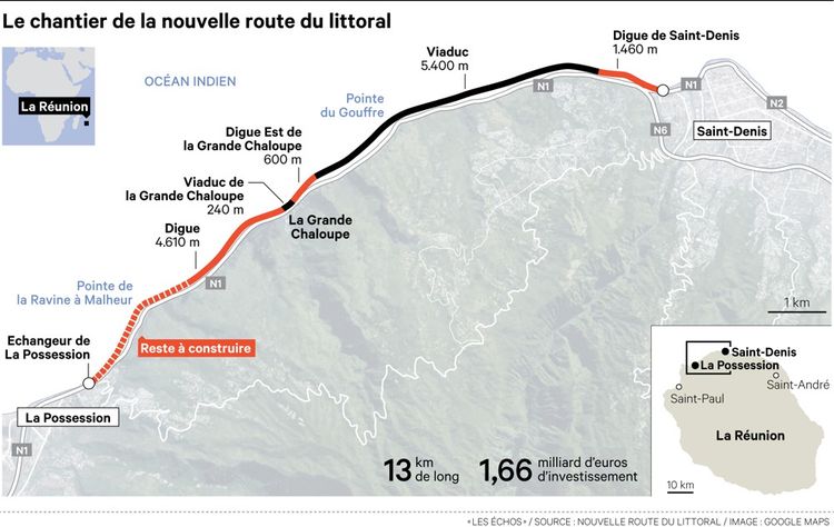 La Fin Du Chantier De La Route La Plus Chere Du Monde A La Reunion Se Fait Attendre Les Echos