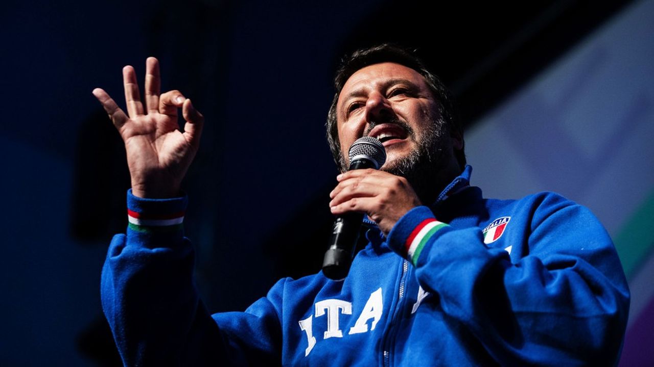 Matteo Salvini, le chef de file de la Ligue, compte sur les élections pour tracer son avenir politique en Italie.