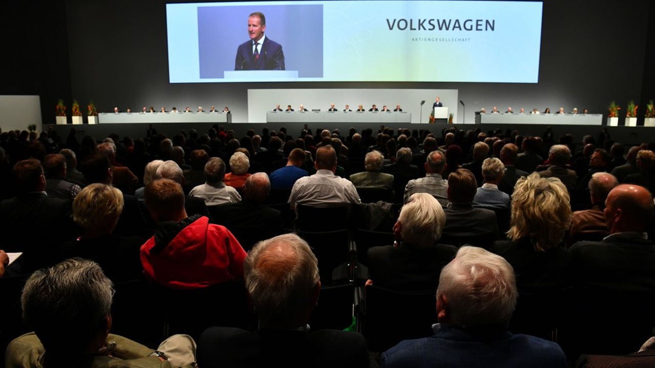 « Nous allons réussir la voiture électrique », a promis mardi Herbert Diess, directeur général de Volkswagen lors de l'assemblée générale du constructeur.