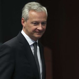 Bruno Le Maire, le ministre français des Finances, à son arrivée à Bruxelles, jeudi.