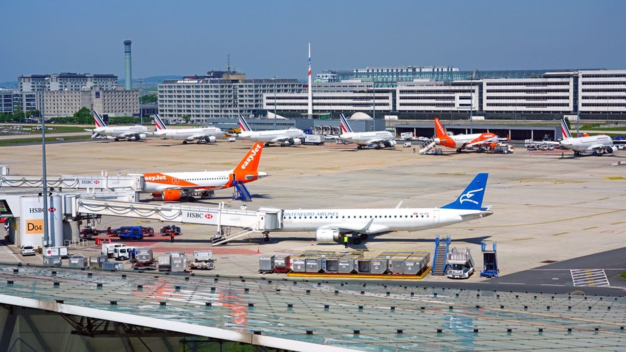 vue de l'aéroport de Roissy Charles de Gaulle International Airport (CDG).