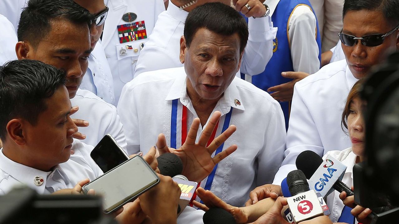 Le président philippin Rodrigo Duterte en août 2018
