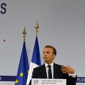 Emmanuel Macron, lors de la présentation du plan pauvreté.