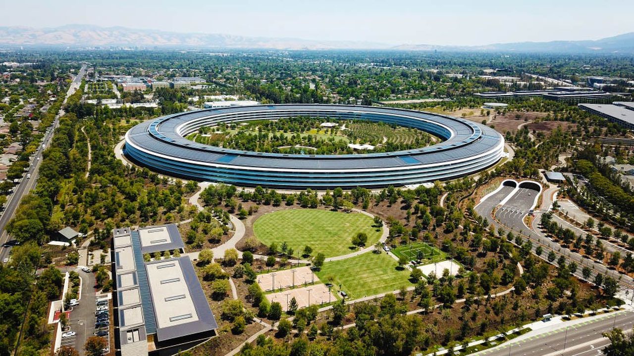 Le siège social d'Apple, à Cupertino, en plein centre de la Silicon Valley.