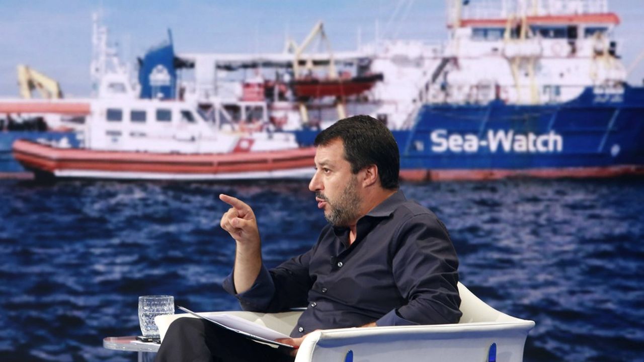 Matteo Salvini ministre italien de l'intérieur (Photo Samantha Zucchi/Insidefoto/Sipa USA)