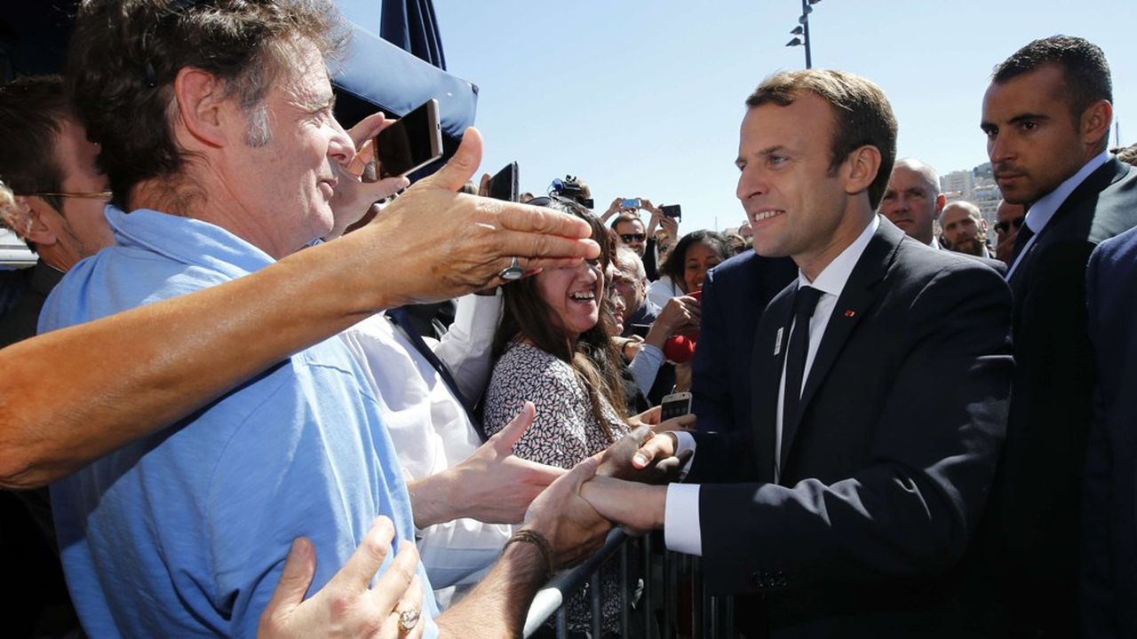 Emmanuel Macron était venu à Marseille sur le site olympique de voile (pour les JO de 2024), en septembre 2017.