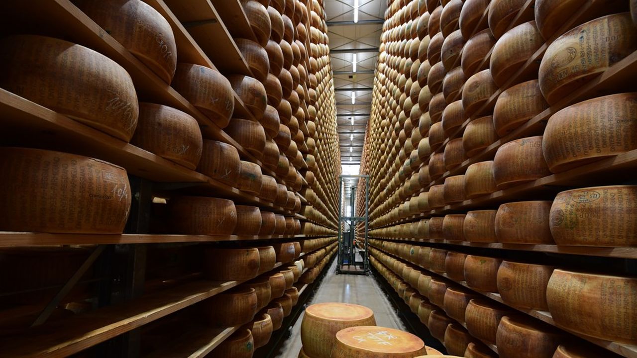Cette nouvelle liste de marchandises sujettes à des taxes punitives inclut de nombreuses variétés de fromage comme le bleu , le gouda et le parmesan.