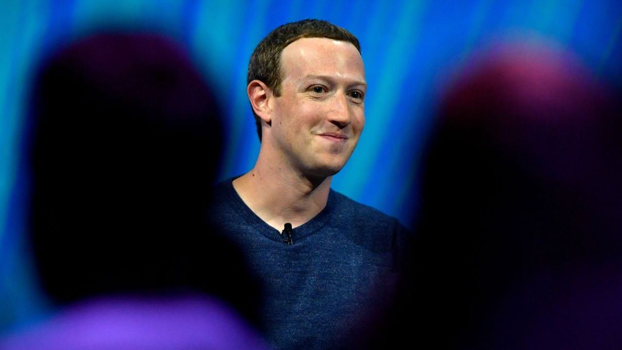 Le PDG de Facebook, Mark Zuckerberg, au salon VivaTech de Paris, en mai  2018.