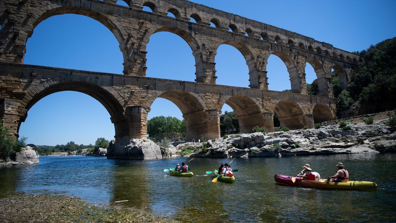 Le Pont du Gard est inscrit au patrimoine mondial de l'Unesco.