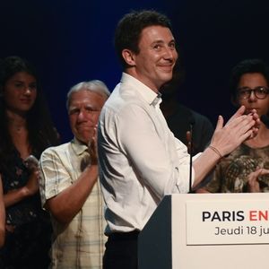 Benjamin Griveaux, lors de son premier meeting à Paris, le 18 juillet 2019.