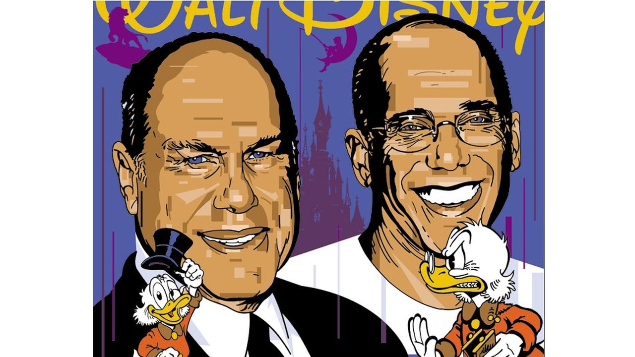 Michael Eisner, Jeffrey Katzenberg, guerre de pouvoir chez Disney | Les  Echos