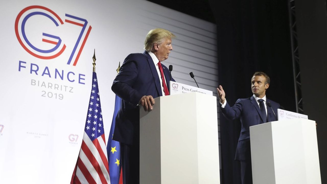 Le président américain, Donald Trump, et Emmanuel Macron ont affiché, lundi à la fin des travaux du sommet du G7, leur unité face aux enjeux internationaux.