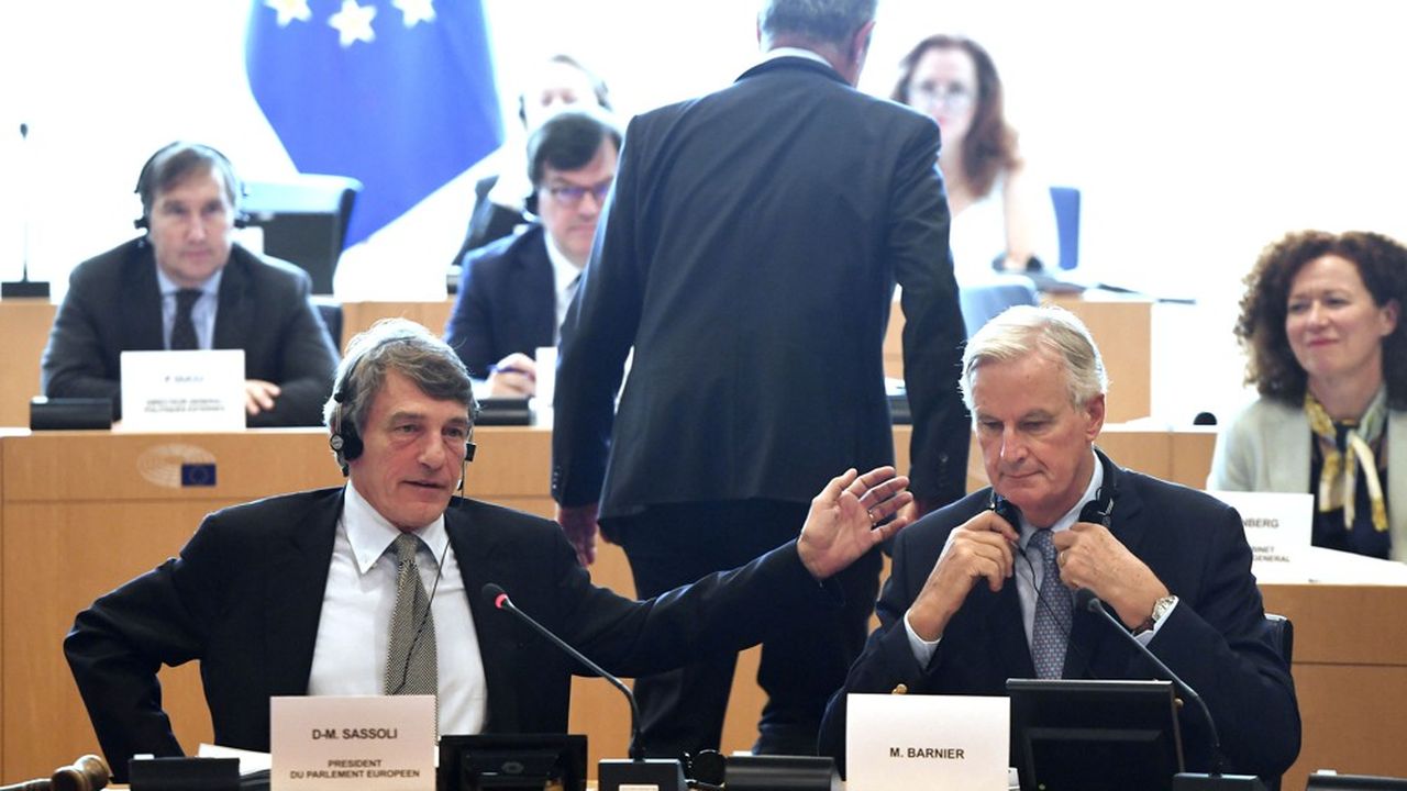 Le président du Parlement européen, David Sassoli, a reçu jeudi à Bruxelles, le négociateur spécial de l'Union pour le Brexit, Michel Barnier.