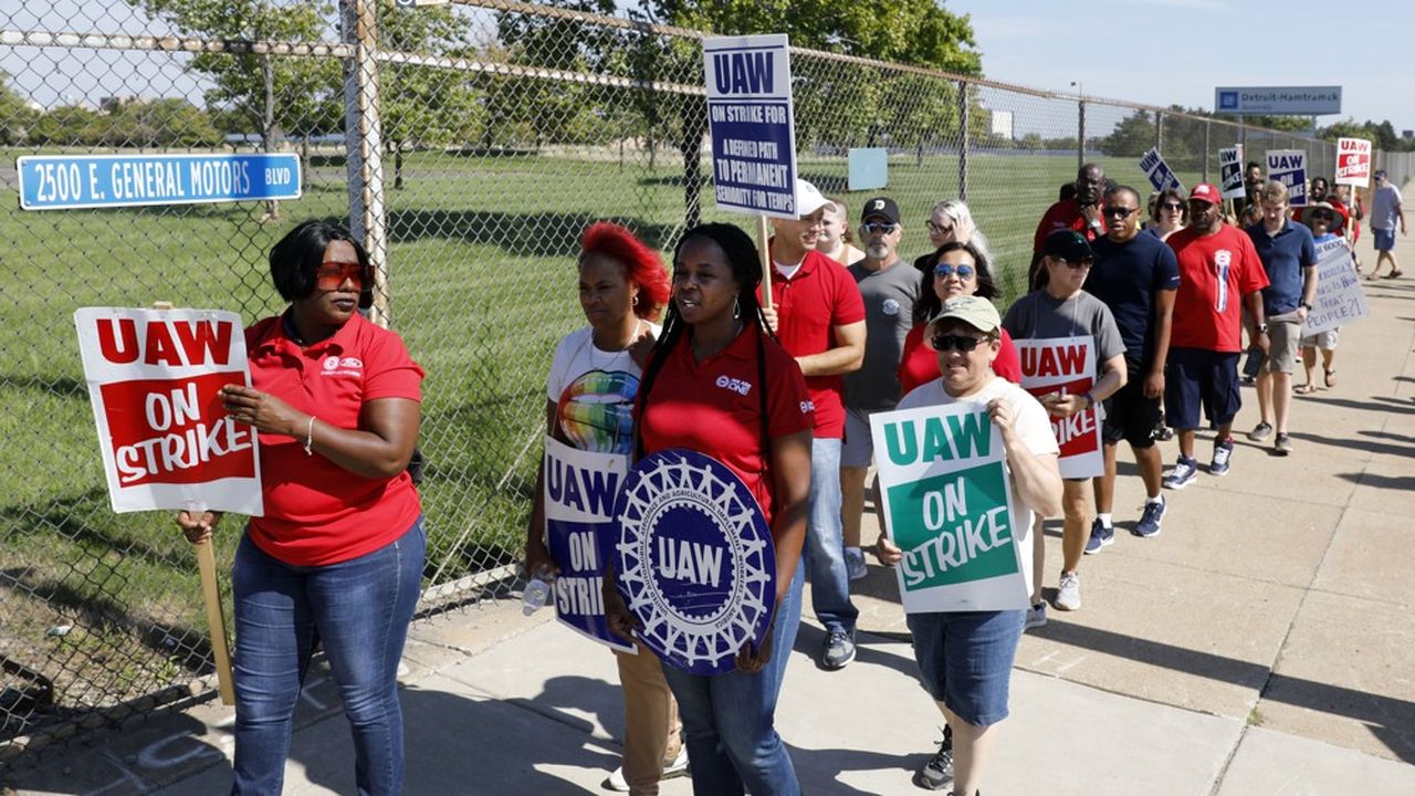 Les 46.000 salariés de General Motors, syndiqués au sein de l'United Auto Workers (UAW), sont en grève depuis une dizaine de jours.