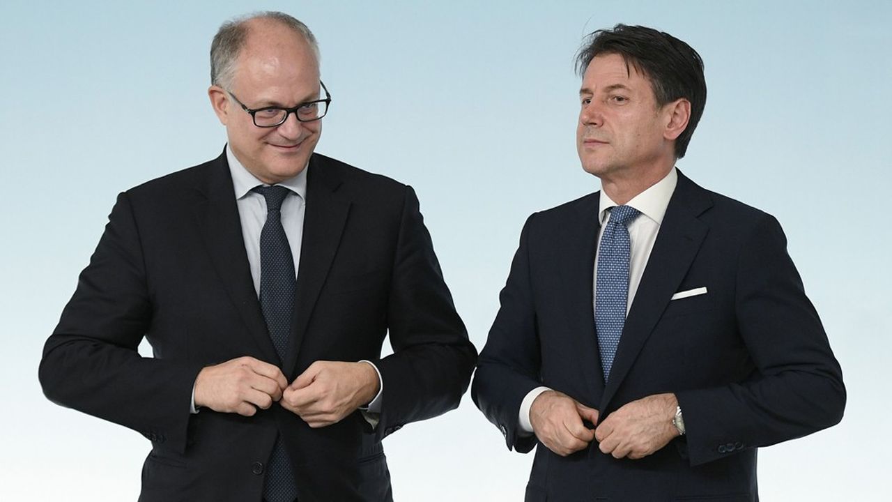 C'est un budget d'équilibriste que vont proposer à Bruxelles le Premier ministre italien Giuseppe Conte (à droite) et son ministre des Finances Roberto Gualtieri.