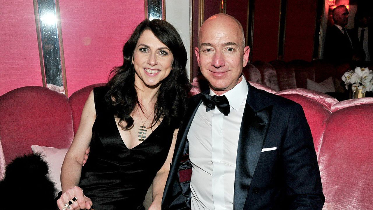 MacKenzie et Jeff Bezos, avant leur divorce.