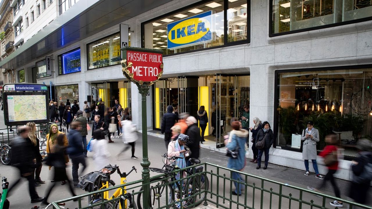La France est le troisième marché d'Ikea dans le monde. Ici, le magasin de la Madeleine inauguré en plein coeur de Paris en mai dernier.