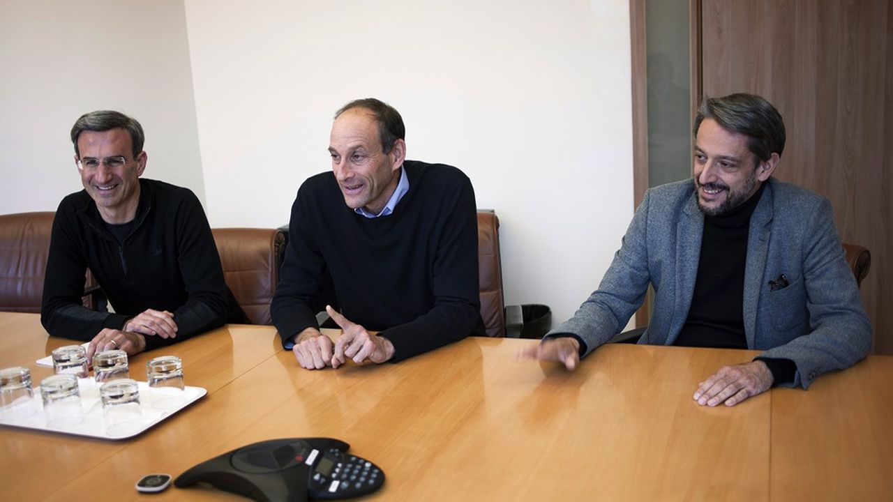 La banque Lazard, ici représentée par son patron Kenneth Jacobs (au centre) et Peter Orszag (à gauche), le responsable du conseil au niveau mondial, a nommé le français Jean-Louis Girodolle (à droite) à la tête de Lazard Paris, en remplacement de Matthieu Pigasse.