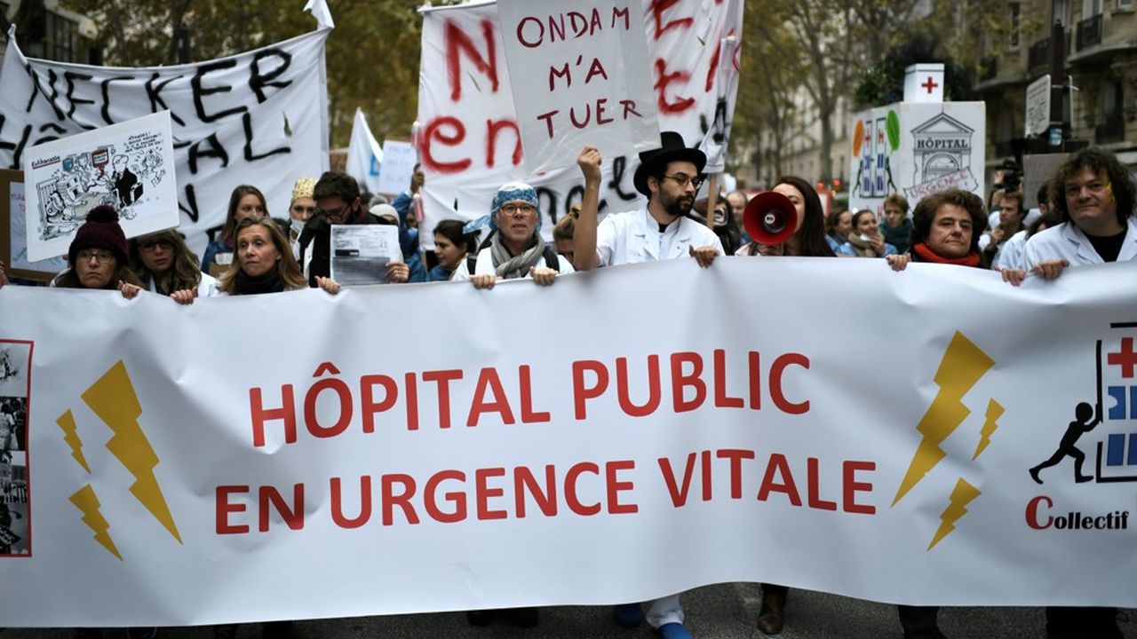 Macron a dit comprendre la colère des manifestants hospitaliers, en grève nationale ce jeudi.