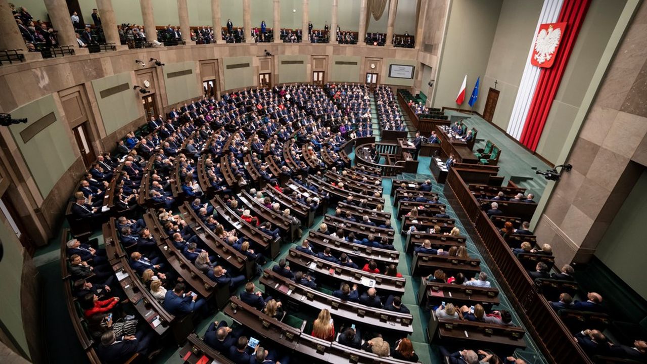 Le nouveau Parlement polonais, réuni lors de sa session inaugurale, le 12 novembre dernier.