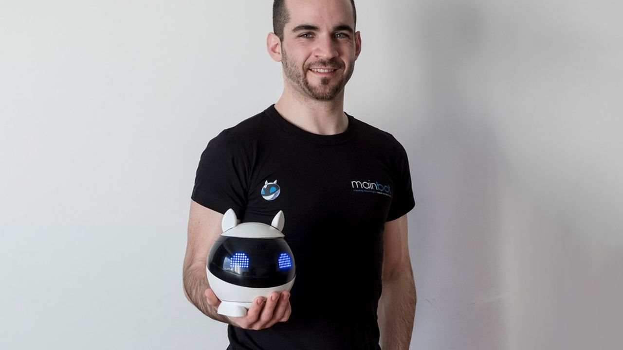 Boris Kesler, PDG et cofondateur de Mainbot qui a imaginé le petit robot Winky.