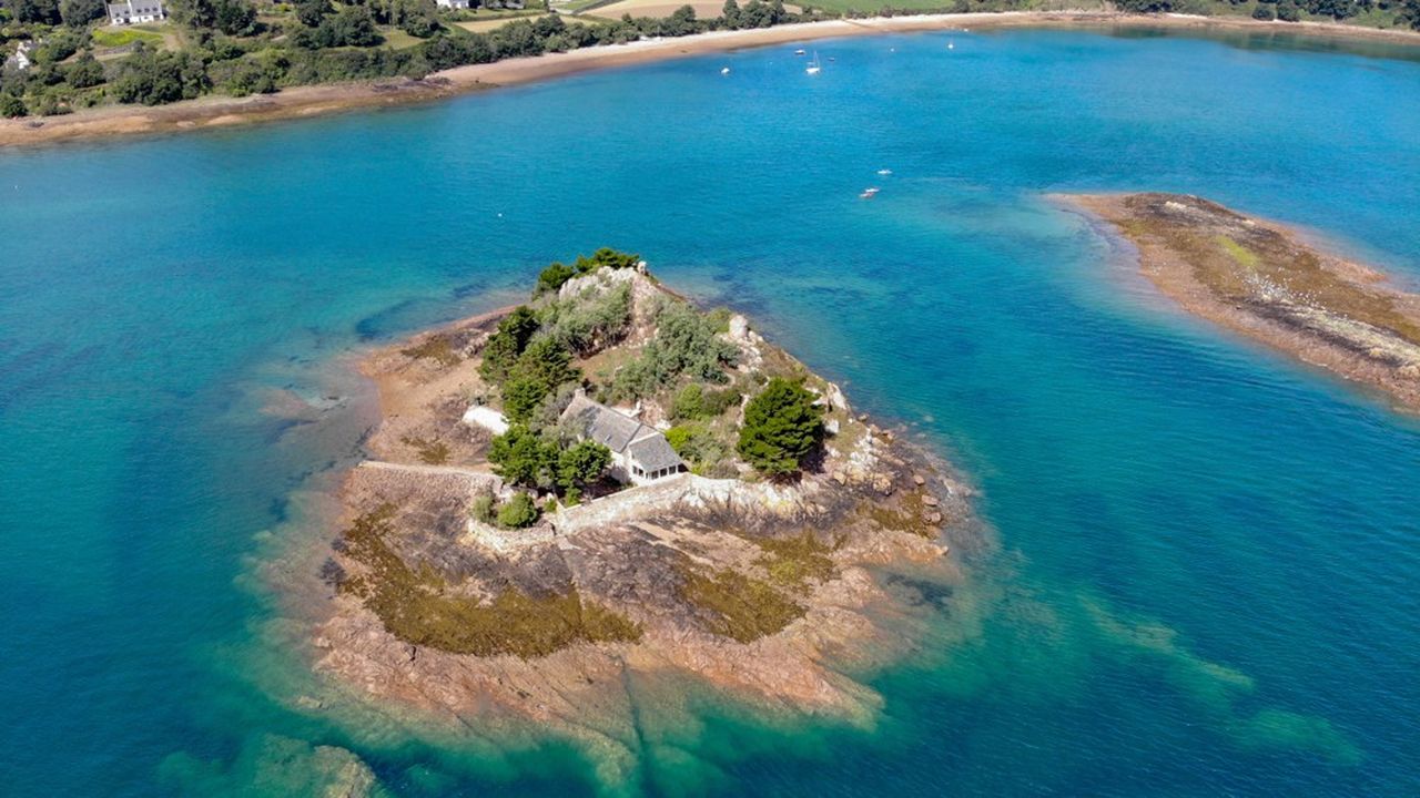 Dans l'estuaire du Trieux, l'île de Roc'h ar Hon, plus de 6 hectares, est à vendre 1,68 million d'euors 