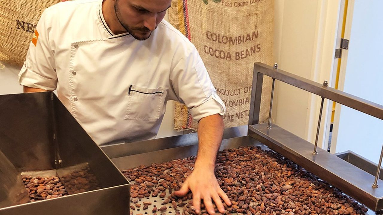 Thierry Mulhaupt élabore tous ses chocolats à partir de fèves de cacao.