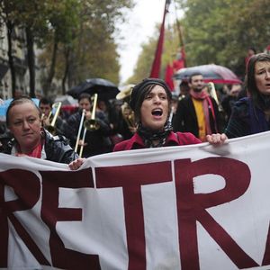Manifestation à Paris le 6 november 2010.