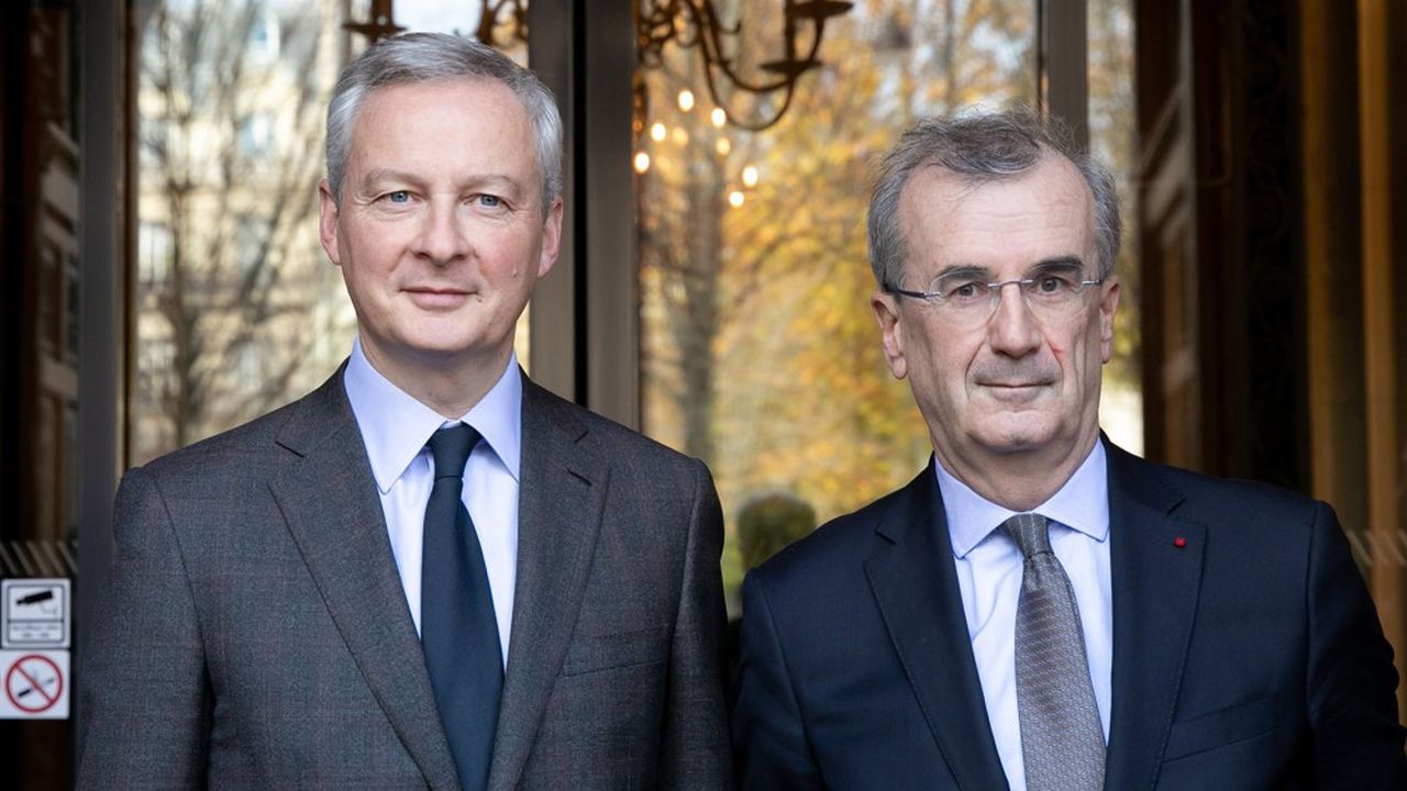 Le Gouverneur de la Banque de France, Francois Villeroy de Galhau (à droite) a apporté son soutien à la demande faite par les assureurs auprès du ministre de l'Economie Bruno Le Maire.